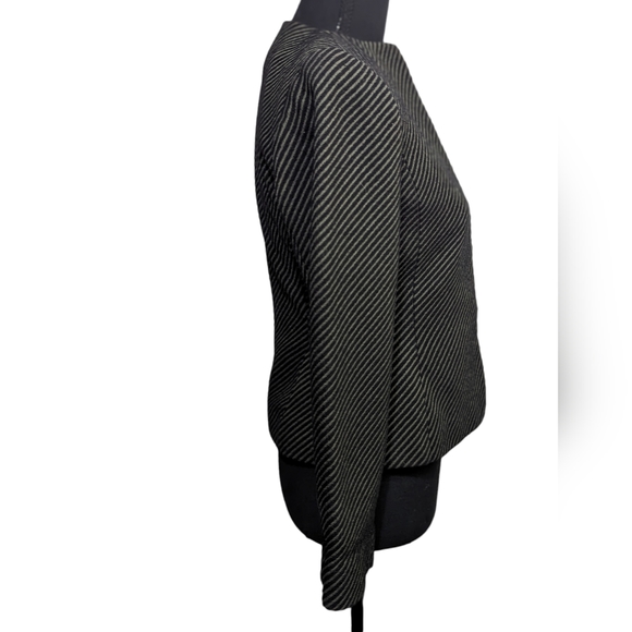 Ellen Tracy Linda Allard |  Women’s Fitted Blazer | Black & Gray | Size 2P - XS - Picture 5 of 7